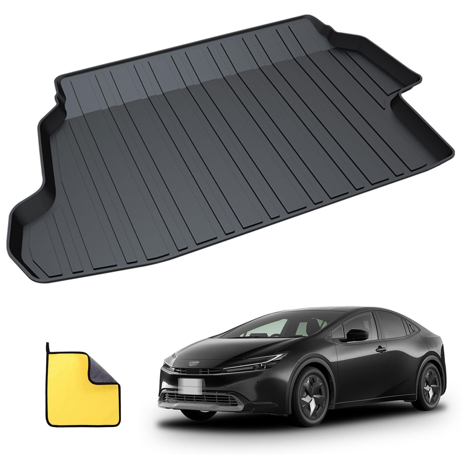 ラゲッジマット トヨタ 新型プリウス 60系 ラゲッジマット 5代目 ZVW60 ZVW65 MXWH60 MXWH65 (2023年1月?現行) カーゴマット トランクマット 車種専用設計 TPE材質 防水 滑らない 防汚 傷防止 立体フロ 1aa27d2d