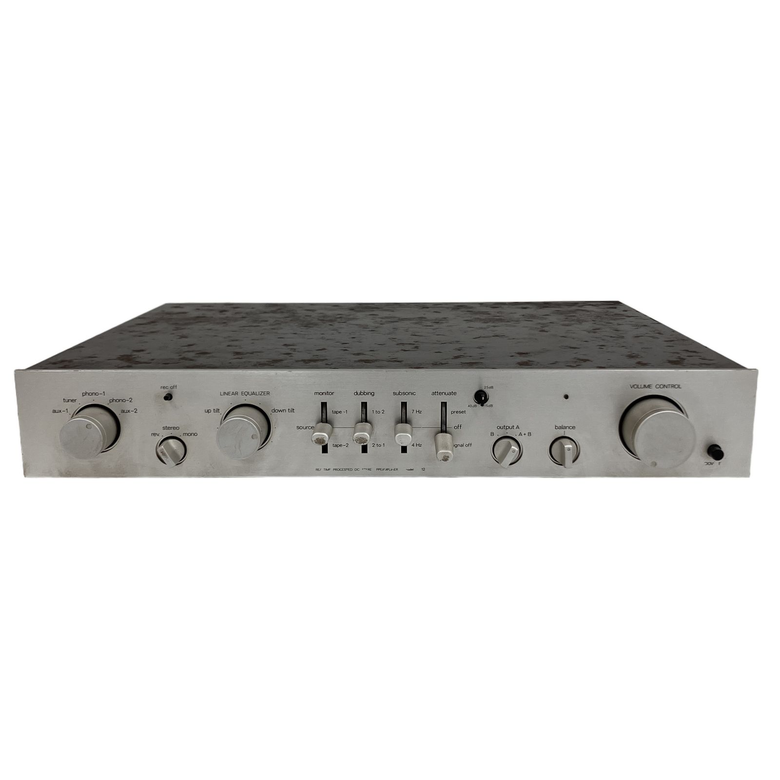 LUXMAN model 12 ステレオプリアンプ コントロールアンプ ラックスマン 音響機器 オーディオ 中古 O11366753