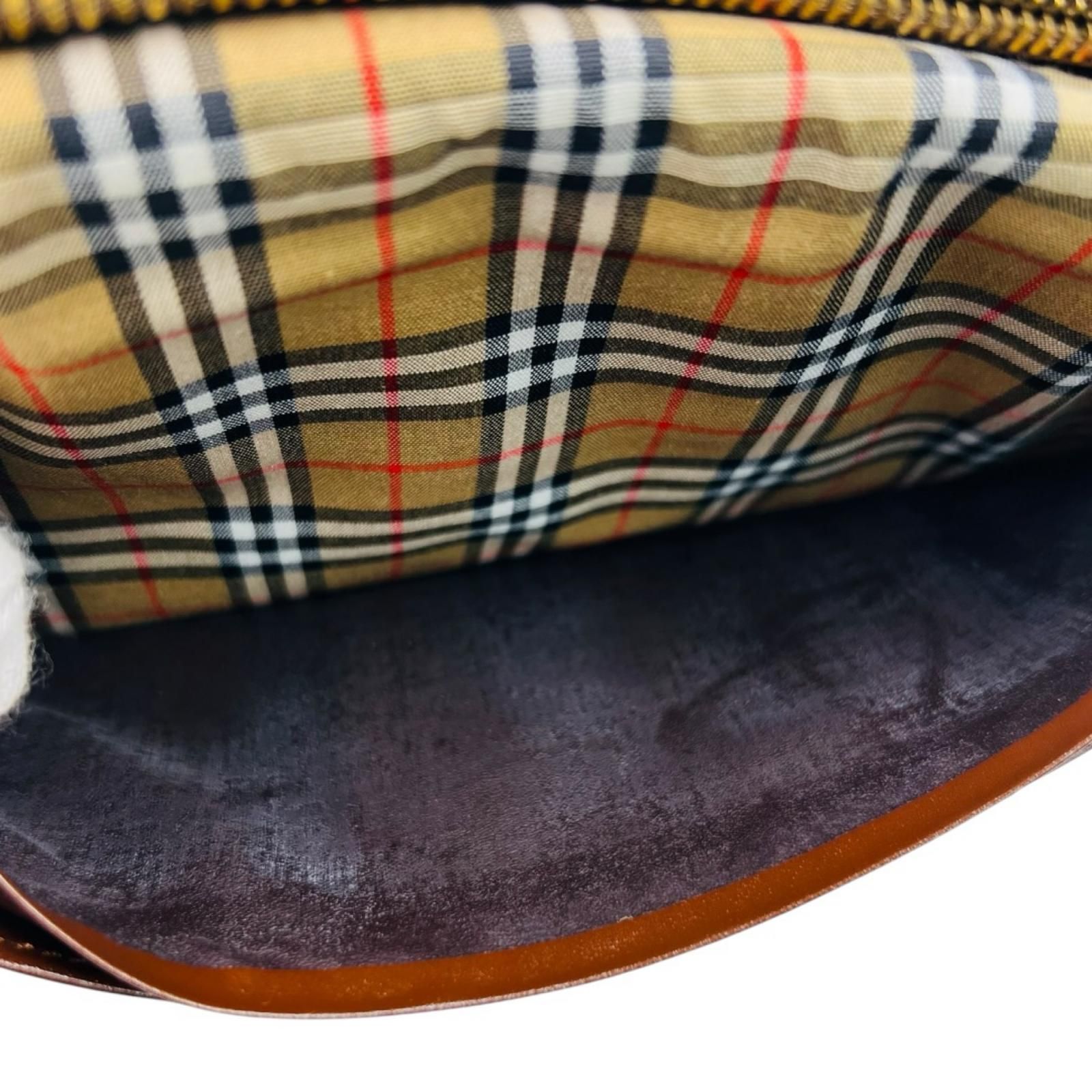 BURBERRY バーバリー 長財布 レザー ブラウン 茶色 ノバチェック BURBERRY バーバリー 長財布 レザー ブラウン 茶色 ノバチェック