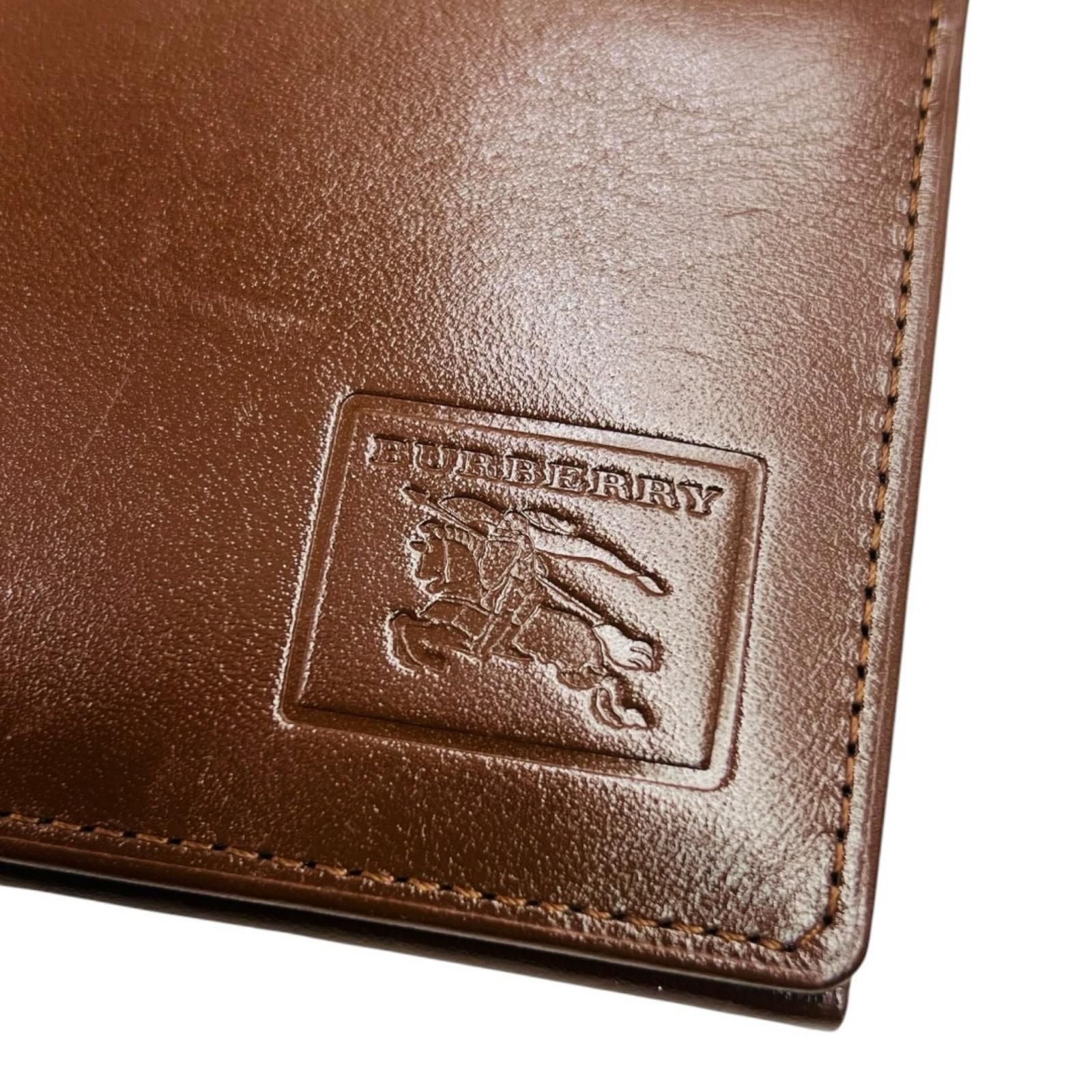 BURBERRY バーバリー 長財布 レザー ブラウン 茶色 ノバチェック BURBERRY バーバリー 長財布 レザー ブラウン 茶色 ノバチェック