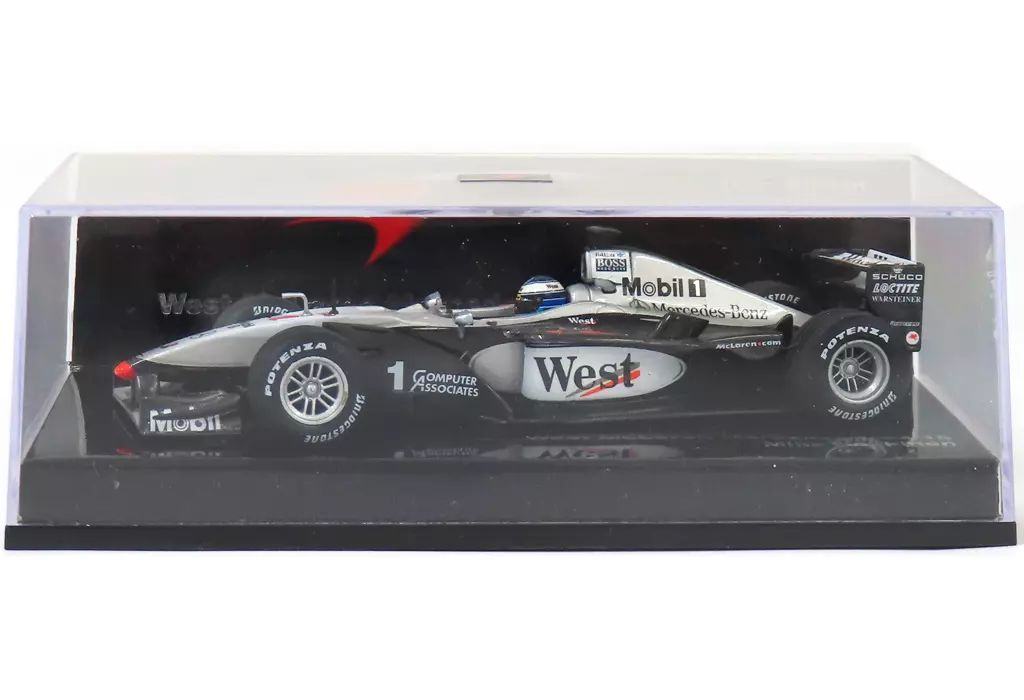 【中古】ミニカー 1/43 West McLaren Mercedes HAKKINEN MP4/15(ブラック×グレー) チームエディション