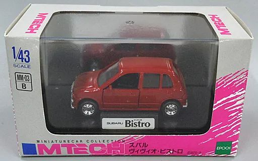 中古】ミニカー 1/43 スバル ヴィヴィオ・ビストロ(レッド) 「MTECH