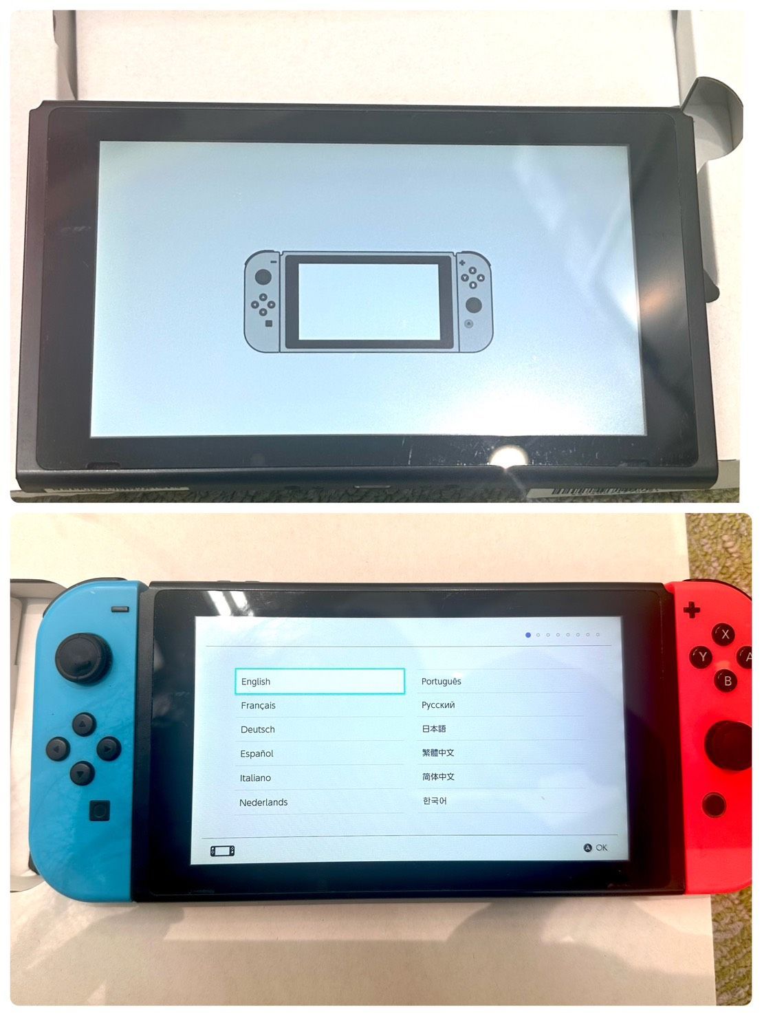 亘】Nintendo switch 本体 ニンテンドースイッチ 本体 ジョイコン赤青