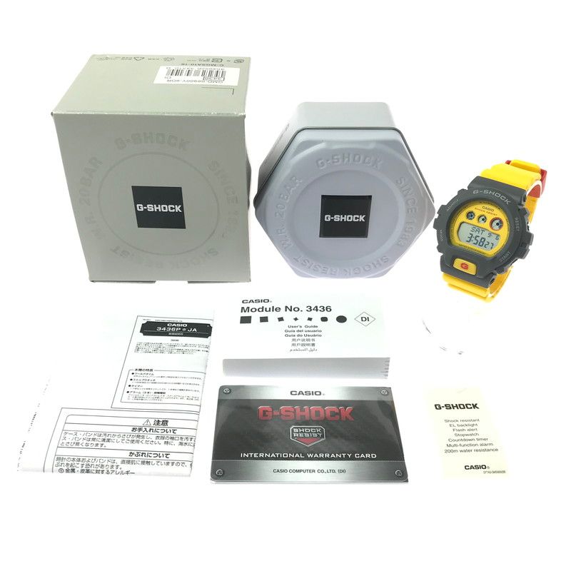 【中古美品】 G-SHOCK ジーショック DIGITAL GMD-S6900Y-9 クォーツ デジタル 腕時計 【196-260617-rt-03-tagh】