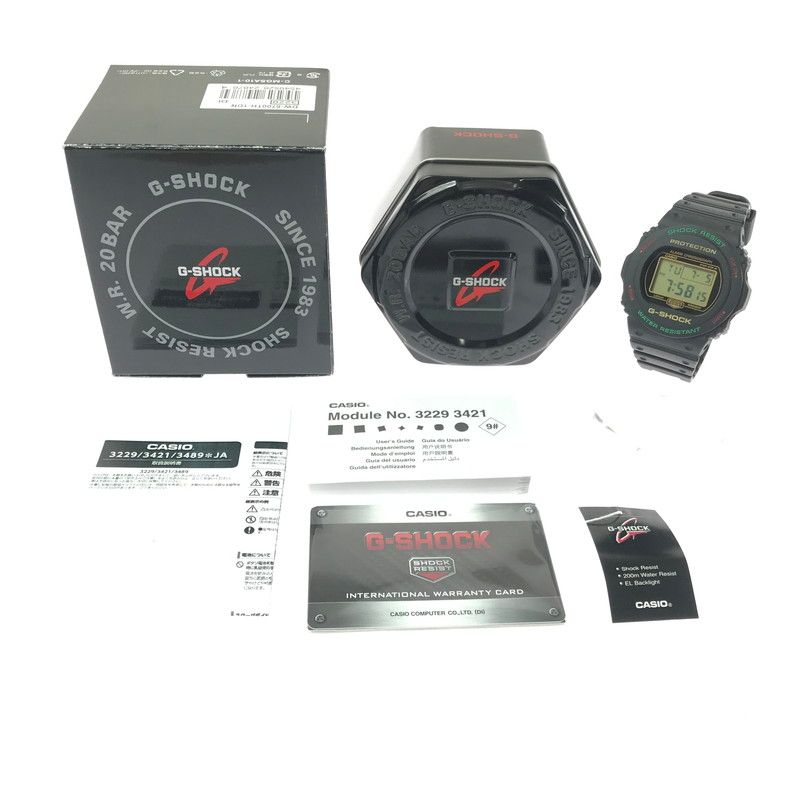 【中古美品】 G-SHOCK ジーショック 5700 SERIES DW-5700TH-1DR デジタル クォーツ 腕時計 【196-260617-rt-06-tagh】