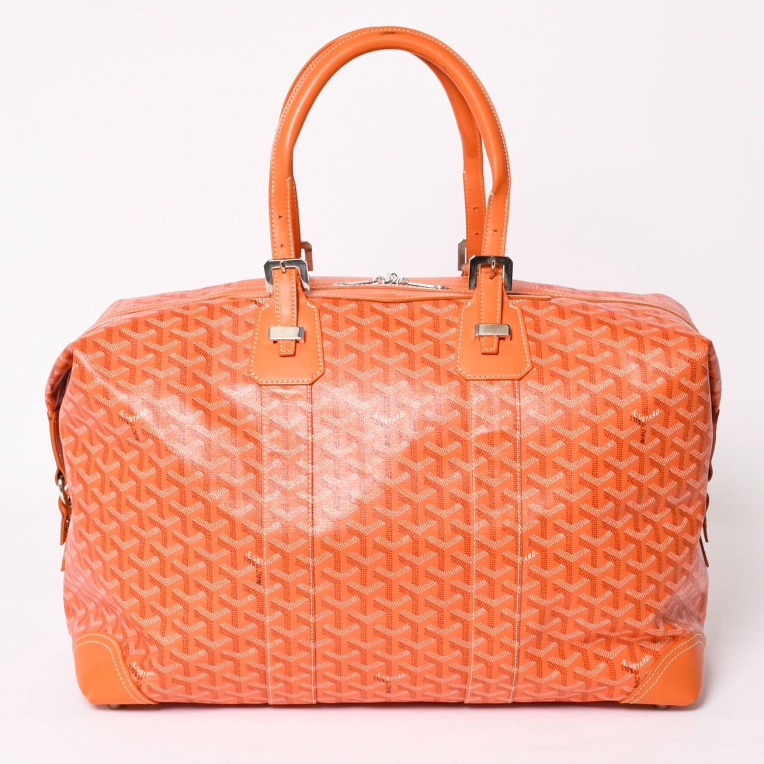 極美品 GOYARD ゴヤール ボストンバッグ バックボーイング45 オレンジ