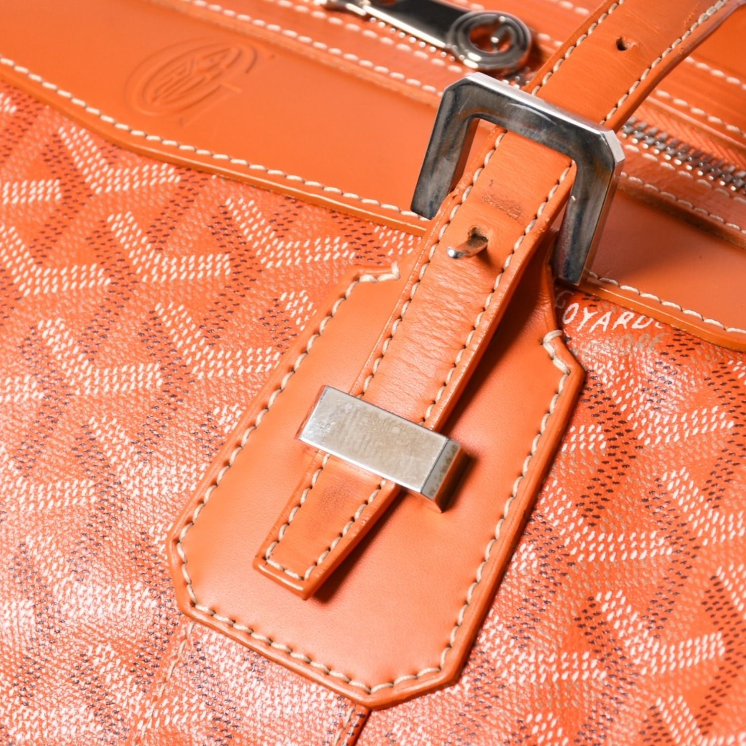 極美品 GOYARD ゴヤール ボストンバッグ バックボーイング45 オレンジ