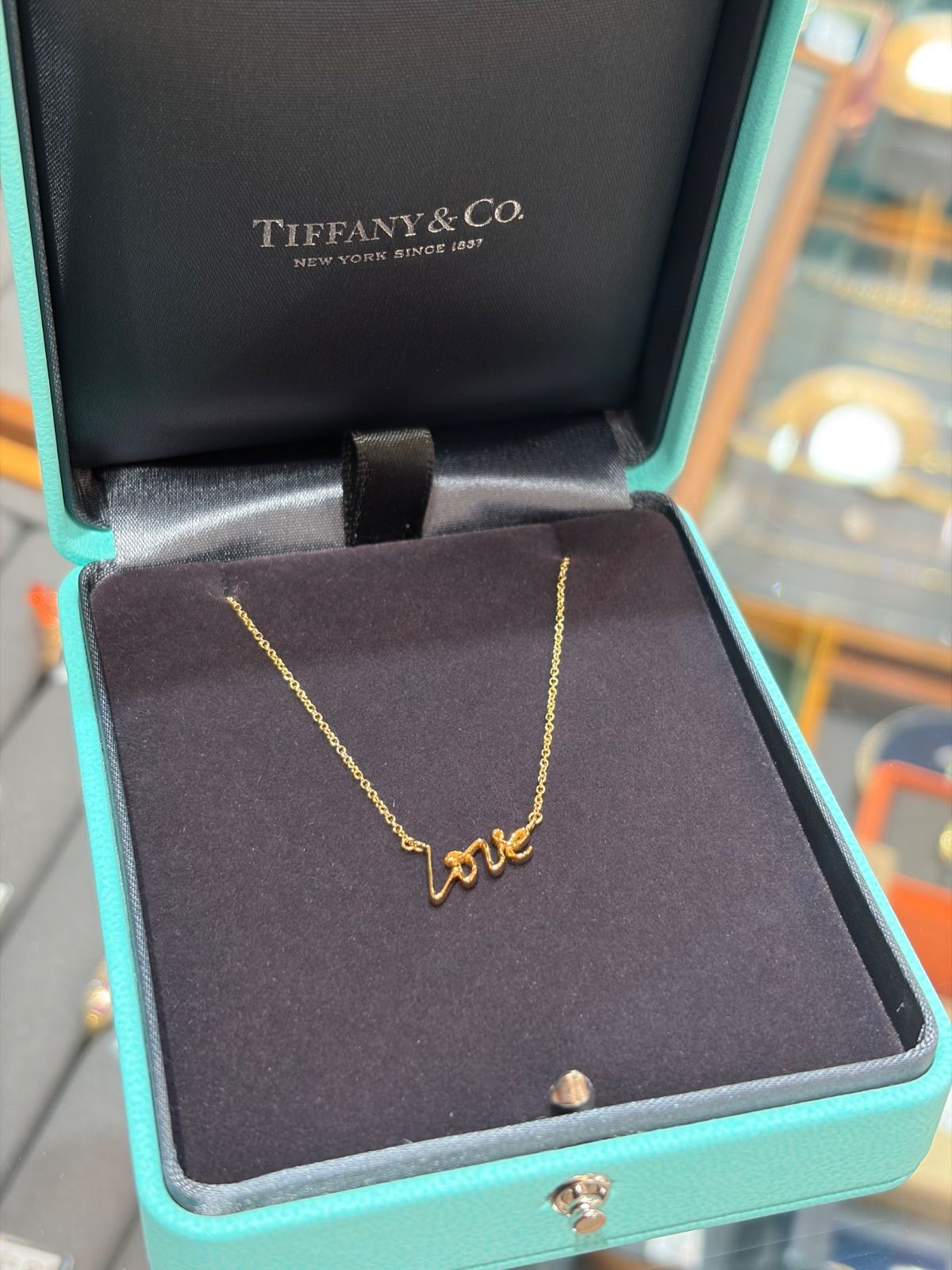Tiffany&Co.ティファニー 750(YG)ラブネックレス