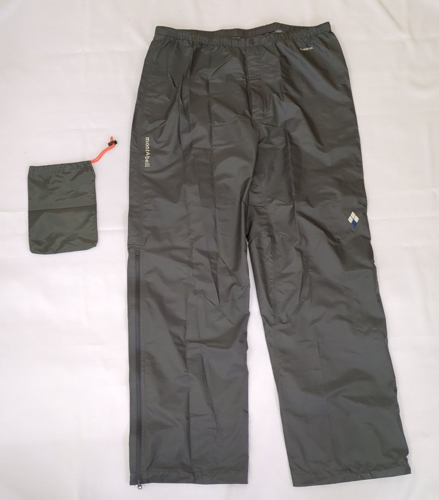 D41920】モンベル GORE-TEX 黒 レインパンツ ストームクルーザー XXL