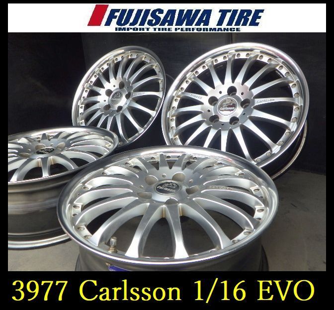 【3977】A▲送料無料▲Carlsson 1/16 EVO▲17x7.0J 5穴 PCD112 +40▲4本 26103698