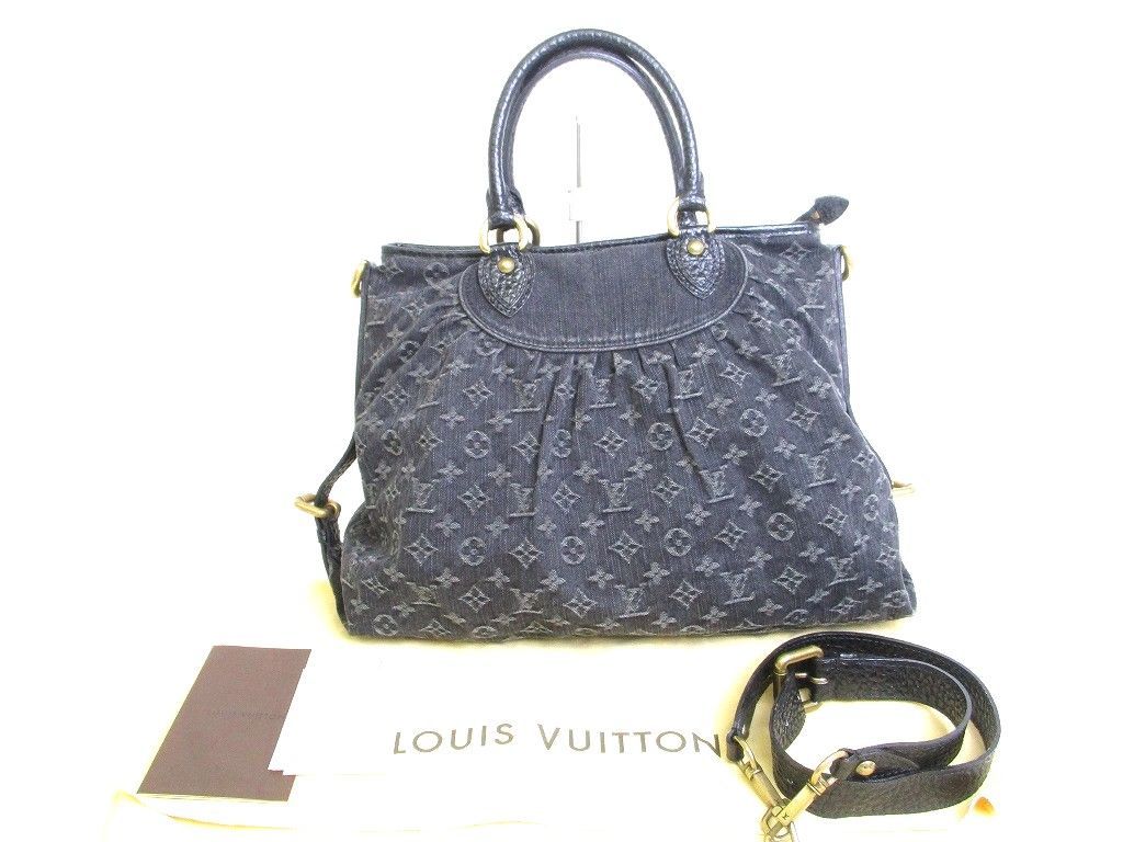 ルイヴィトン LOUIS VUITTON モノグラム デニム ネオカヴィ GM ハンドバッグ ショルダーバッグ 2Wayバッグ 【新品同様】