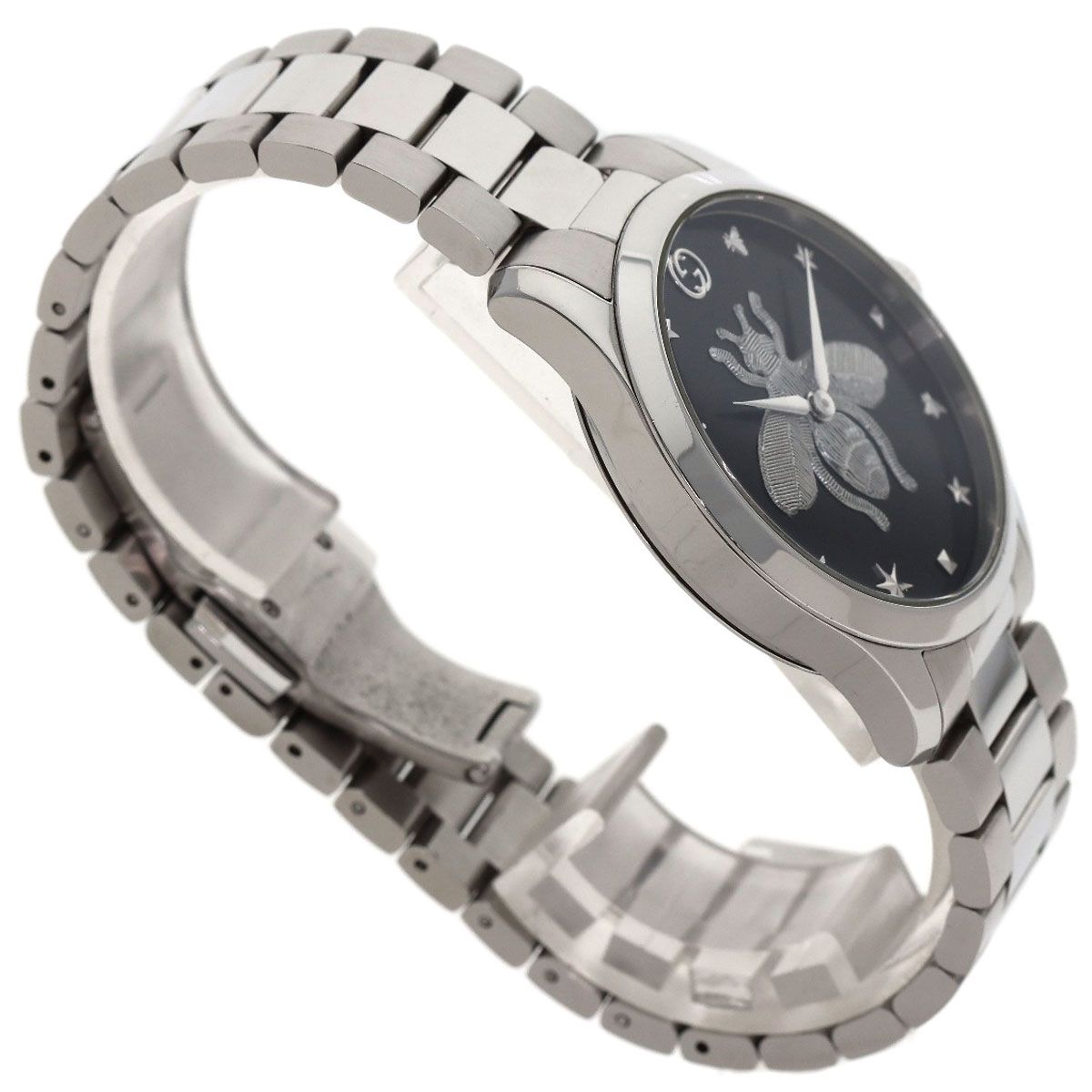 GUCCI グッチ 126.4 Gタイムレス 蜂 bee 腕時計 SS SS メンズ [中古