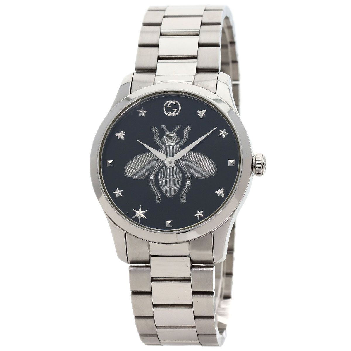 GUCCI グッチ 126.4 Gタイムレス 蜂 bee 腕時計 SS SS メンズ [中古