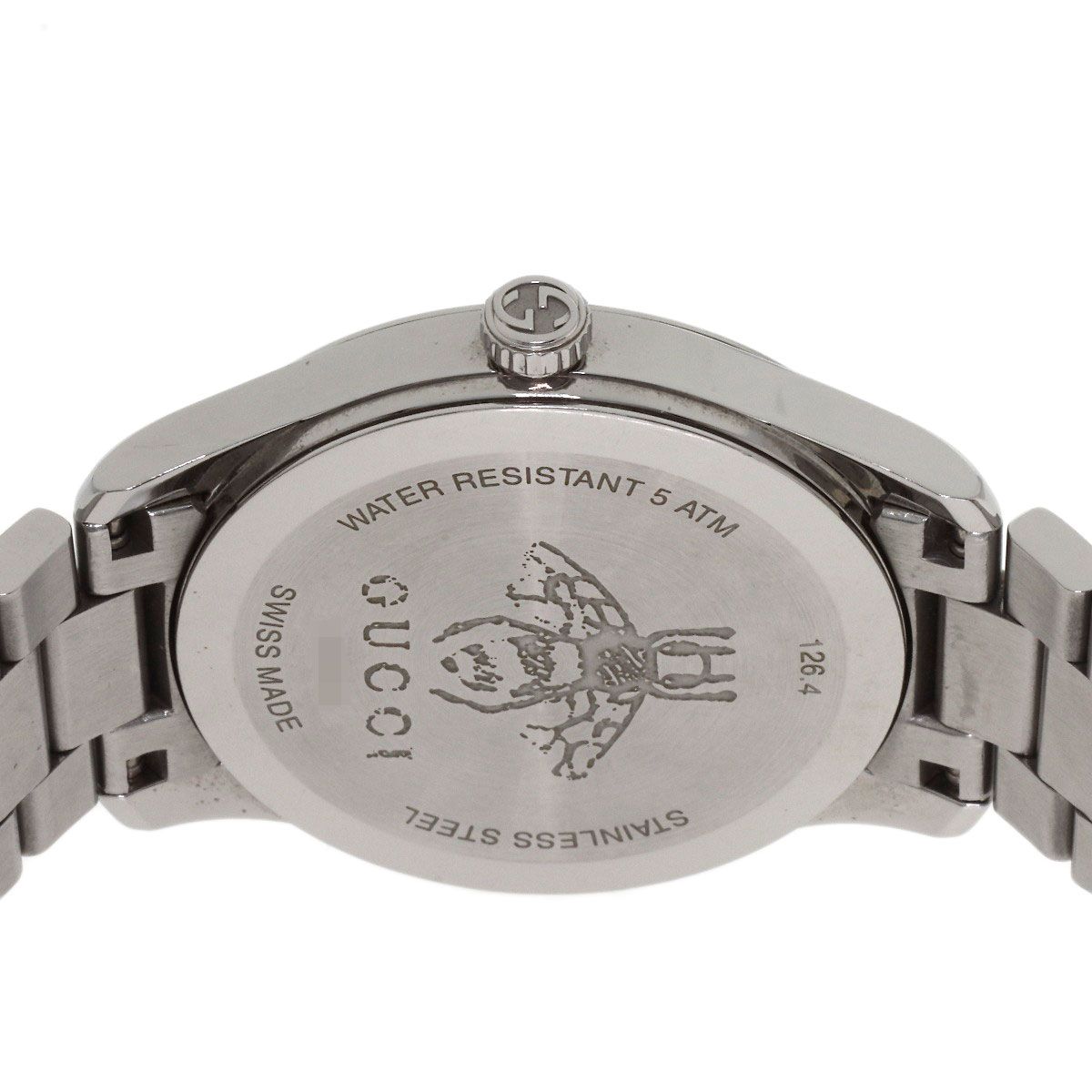 GUCCI グッチ 126.4 Gタイムレス 蜂 bee 腕時計 SS SS メンズ [中古 