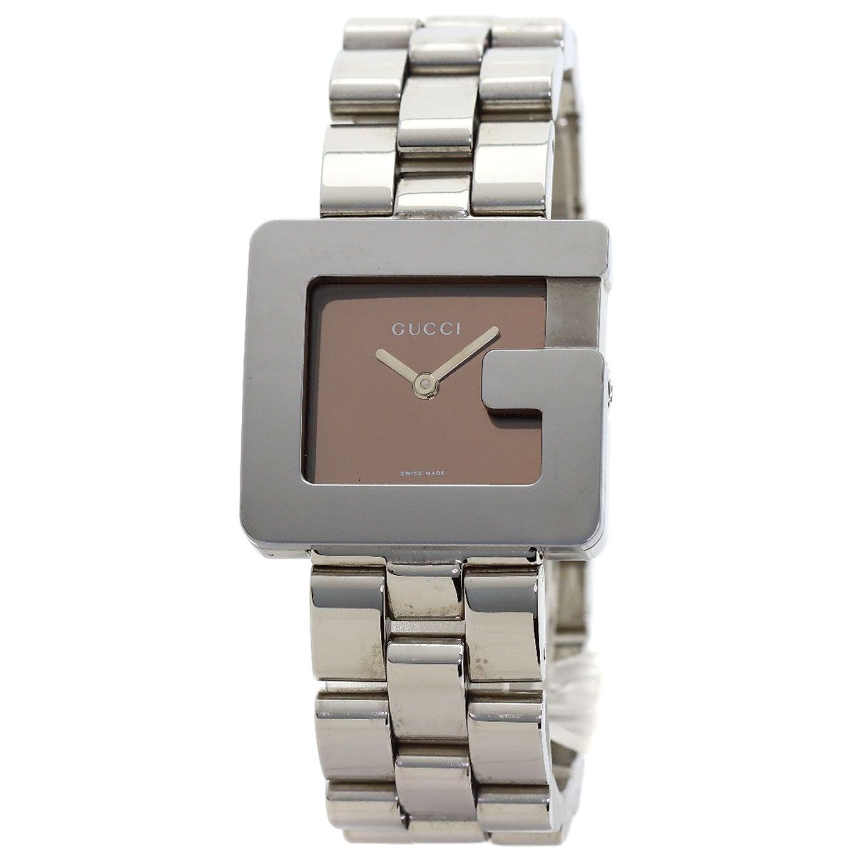 GUCCI グッチ 3600J G スクエア ミラー 腕時計 SS SS ボーイズ [中古