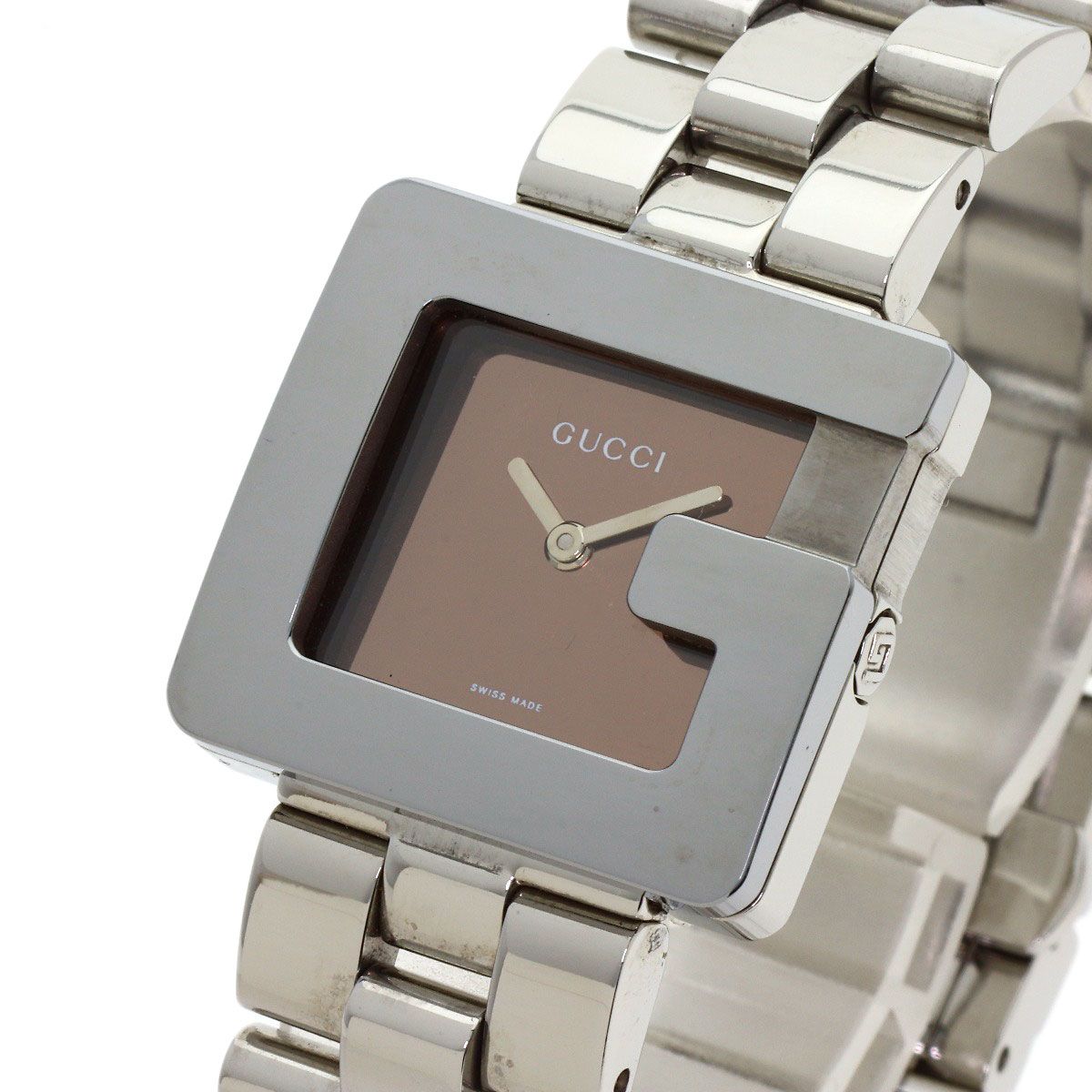 GUCCI グッチ 3600J G スクエア ミラー 腕時計 SS SS ボーイズ [中古