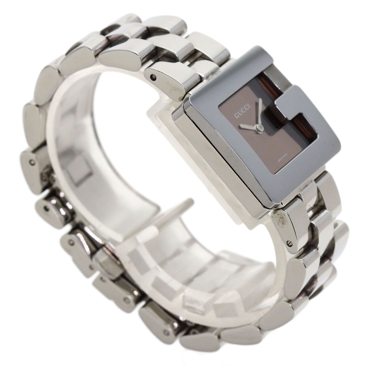 GUCCI グッチ 3600J G スクエア ミラー 腕時計 SS SS ボーイズ [中古
