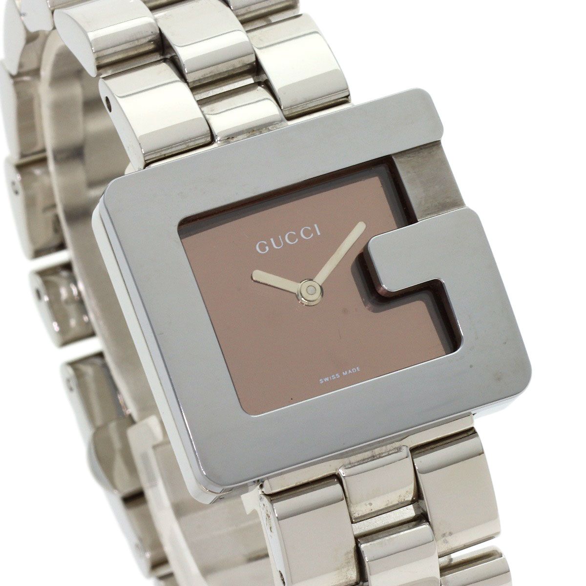 GUCCI グッチ 3600J G スクエア ミラー 腕時計 SS SS ボーイズ [中古