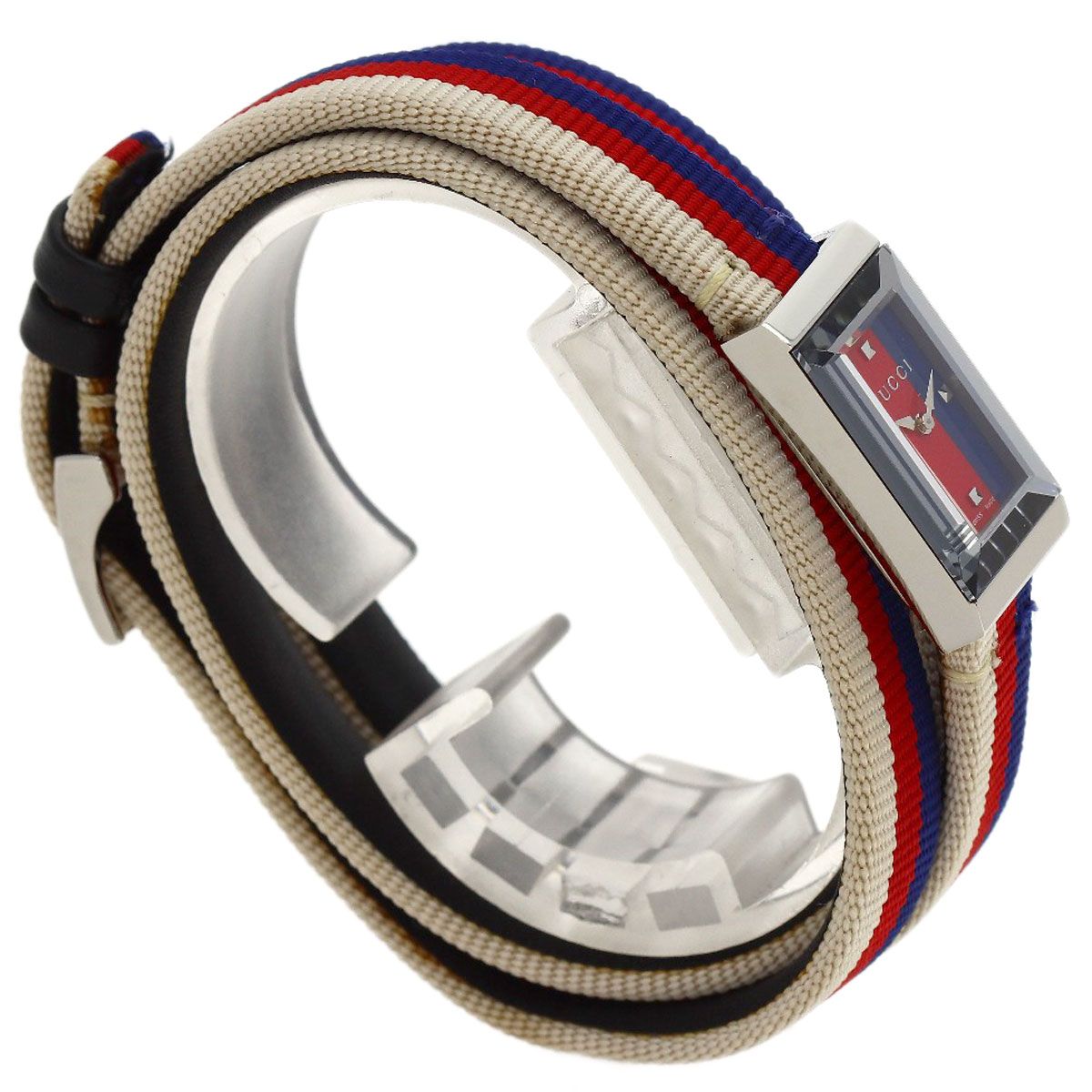 GUCCI グッチ 147.5 Gフレーム レクタンギュラー 腕時計 SS 革x 