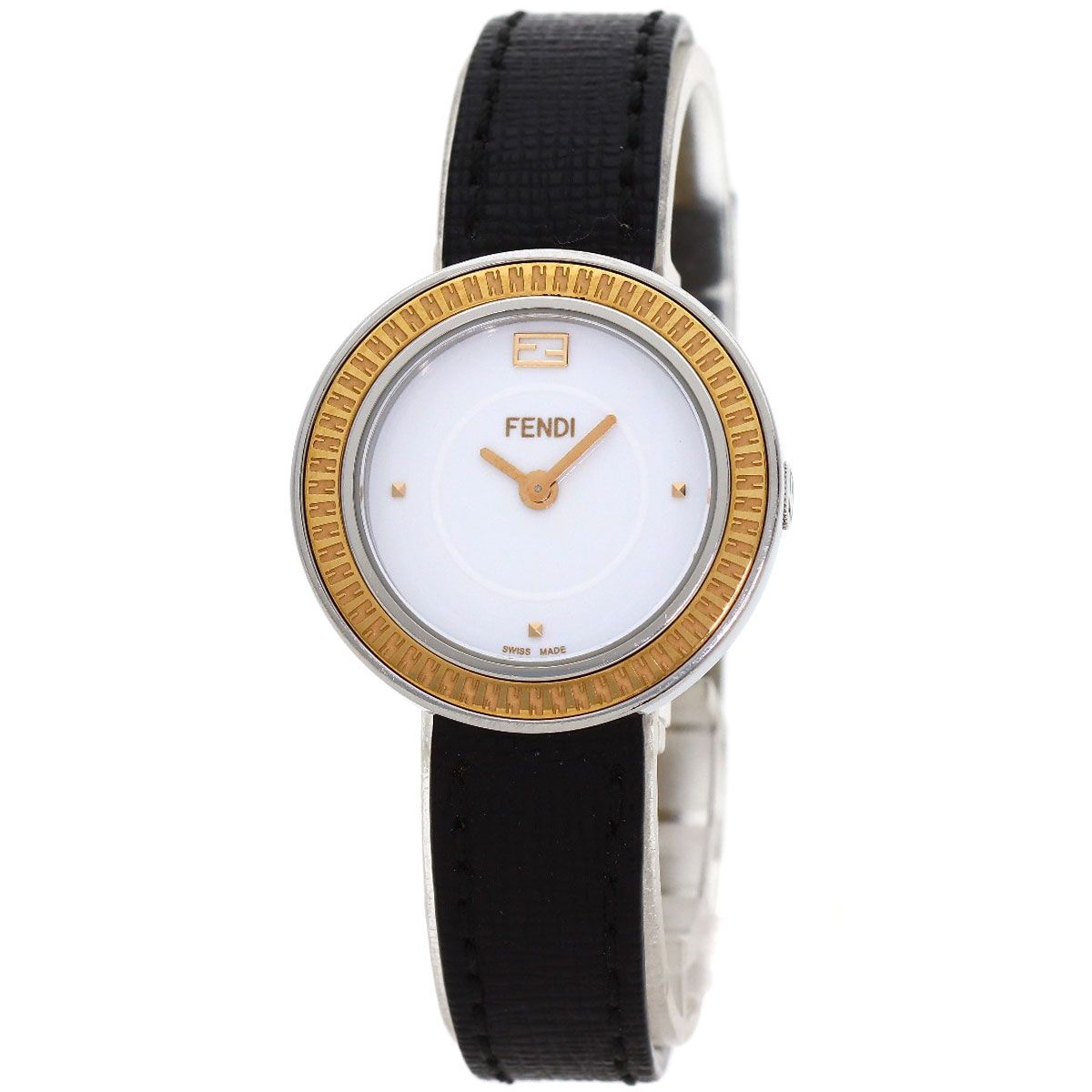FENDI フェンディ 35000S マイウェイ 腕時計 SS 革 レディース [中古