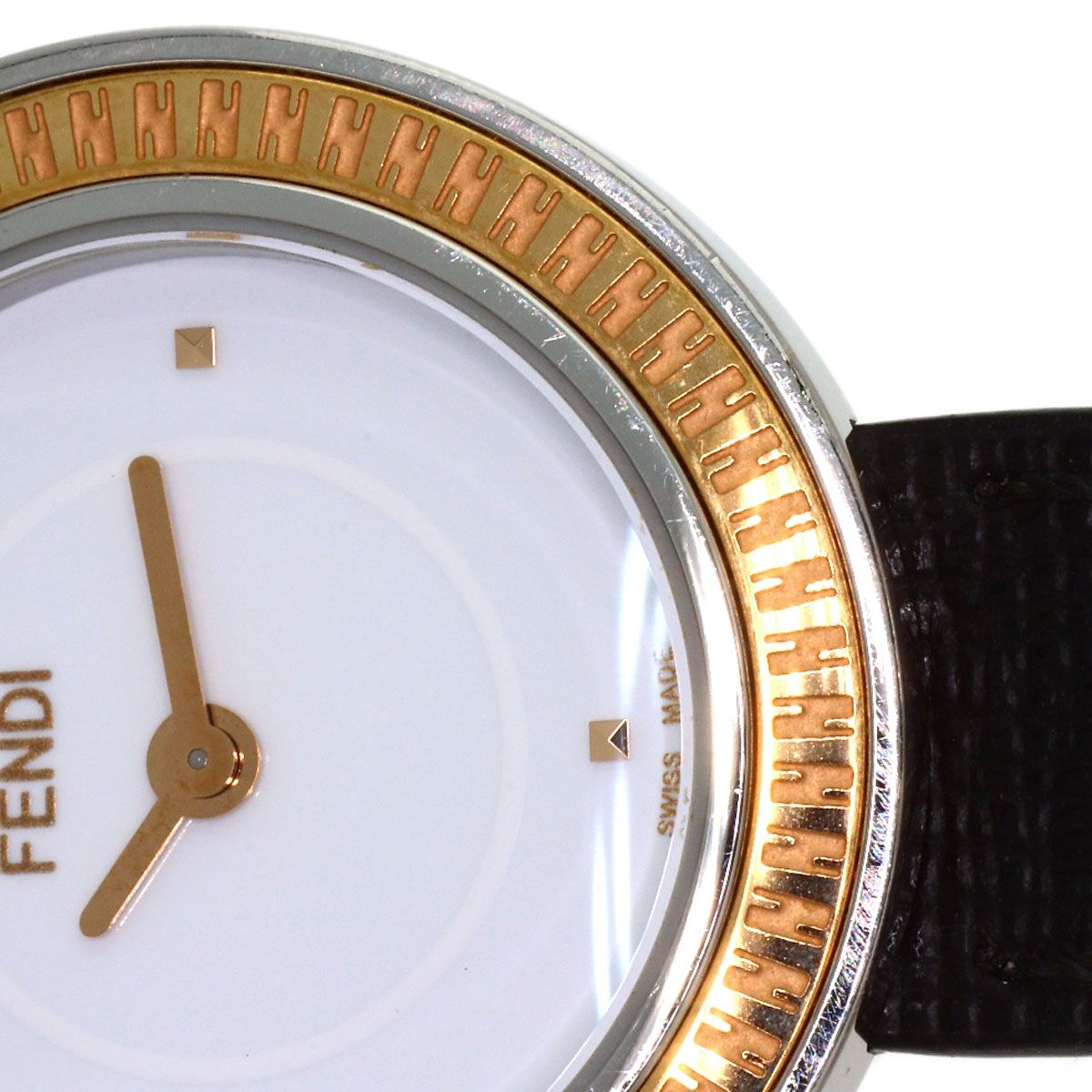 FENDI フェンディ 35000S マイウェイ 腕時計 SS 革 レディース [中古