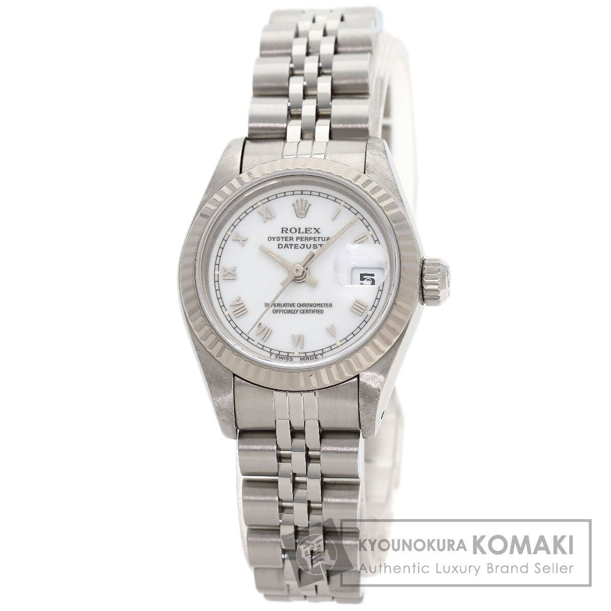 ROLEX ロレックス 69174 デイトジャスト 腕時計 SS SS K18WG レディース [中古]