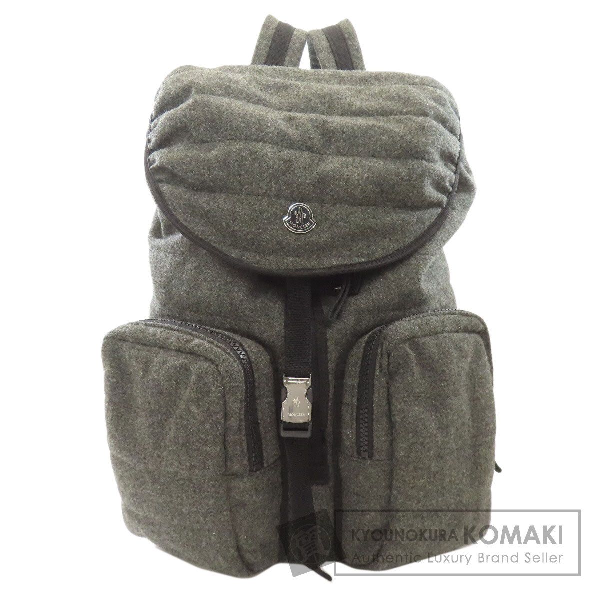 MONCLER モンクレール ロゴ リュック・デイパック ウール レディース [中古]