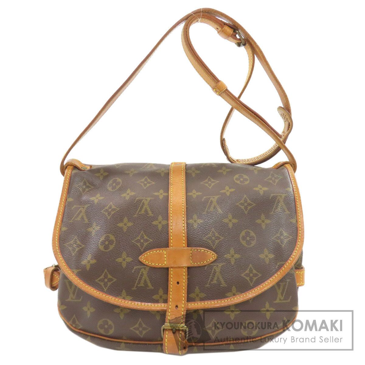 LOUIS VUITTON ルイヴィトン M42256 ソミュール30 ショルダーバッグ モノグラムキャンバス レディース [中古]