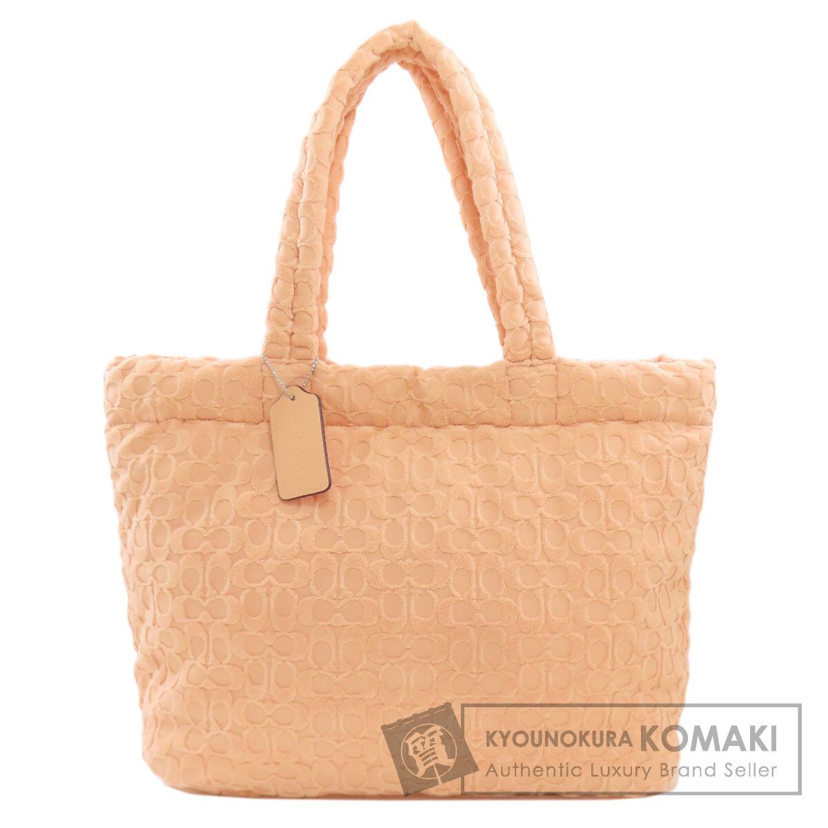 COACH コーチ CT764 シグネチャー テリー トートバッグ パイル レディース [中古]
