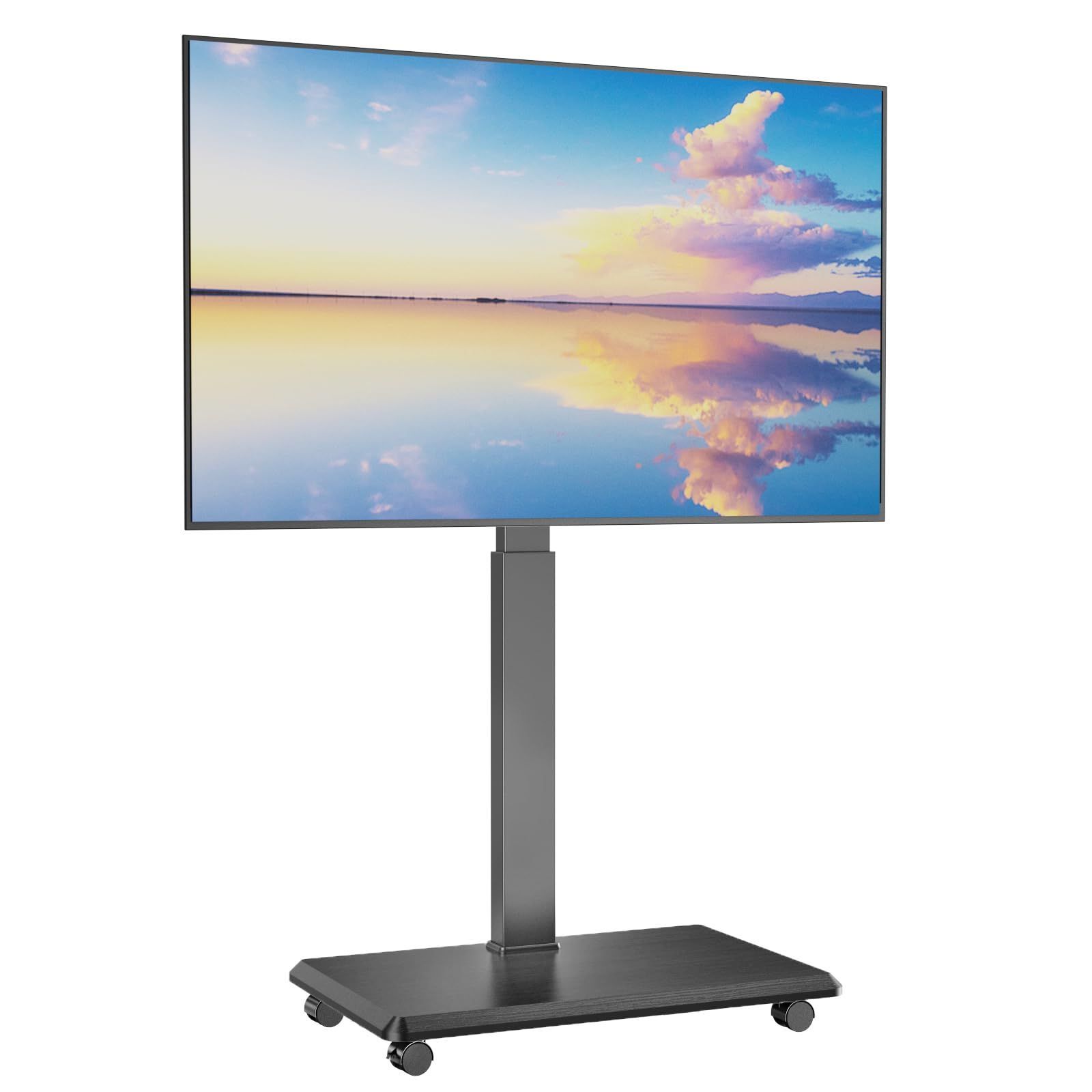 【数量限定】壁寄せ tvスタンド ハイタイプ キャスター付き テレビ台 移動式 tv テレビスタンド stand 32-75インチ対応 VESA/横75~600mm/縦75～400mm 耐荷重50kg Afaloona 18段階の高さ調整 左右回転30° 家用