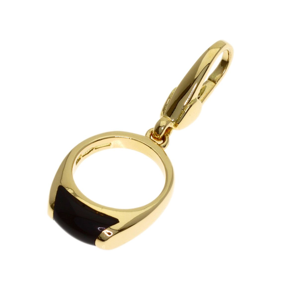 BULGARI オニキスペンダントトップ BVLGARI ブルガリ トロンケット オニキス ペンダントトップ K18YG