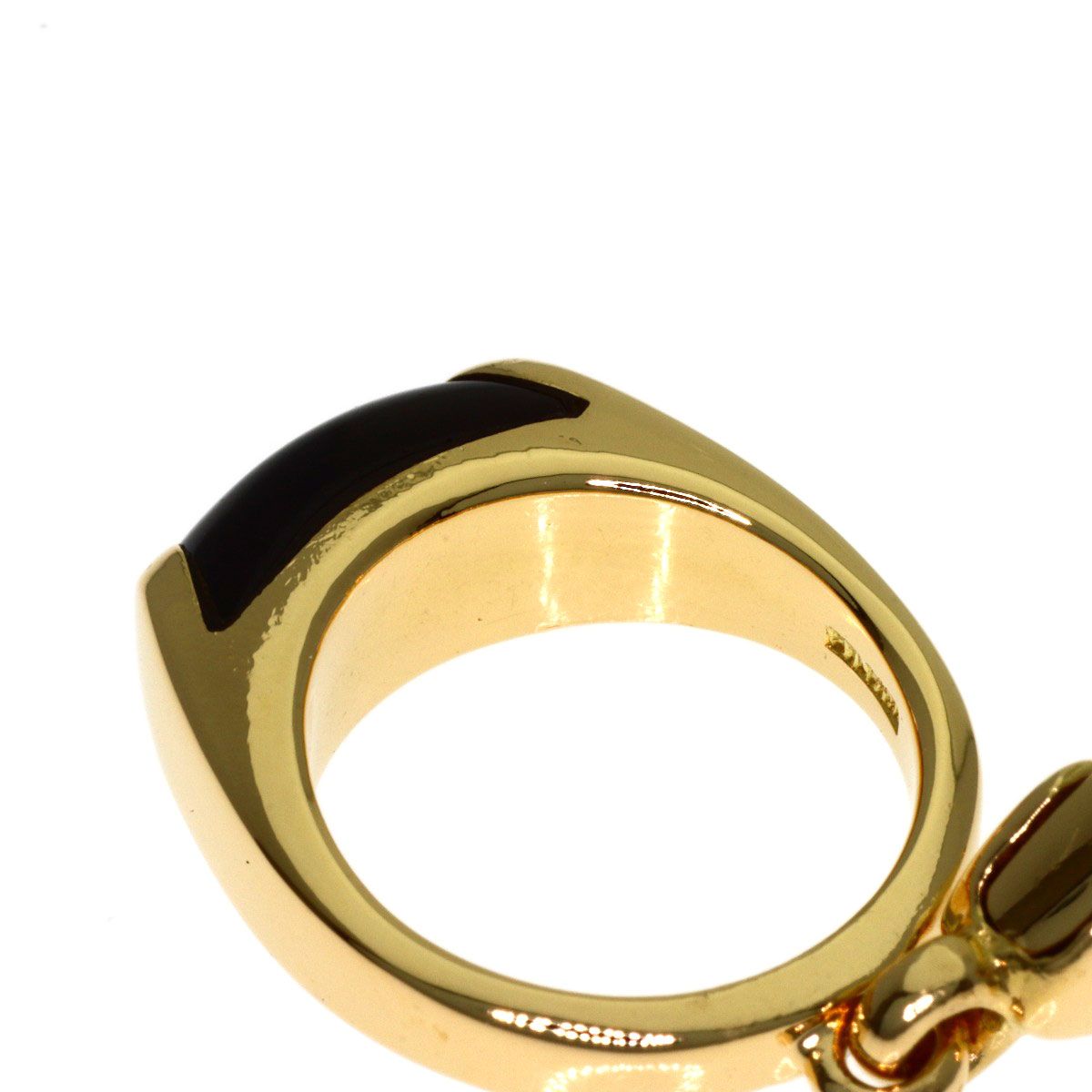 BVLGARI ブルガリ トロンケット オニキス ペンダントトップ K18YG