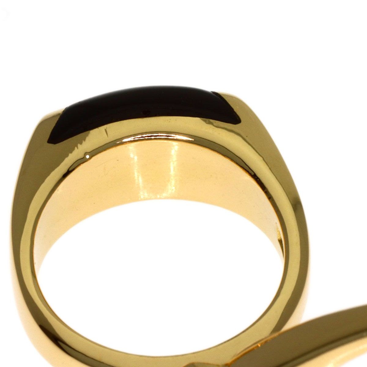 BVLGARI ブルガリ トロンケット オニキス ペンダントトップ K18YG