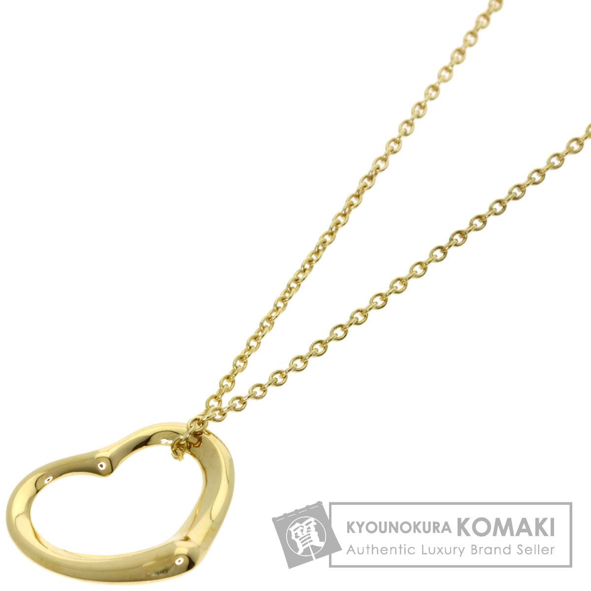 TIFFANY&Co. ティファニー オープンハート ネックレス K18YG レディース [中古]