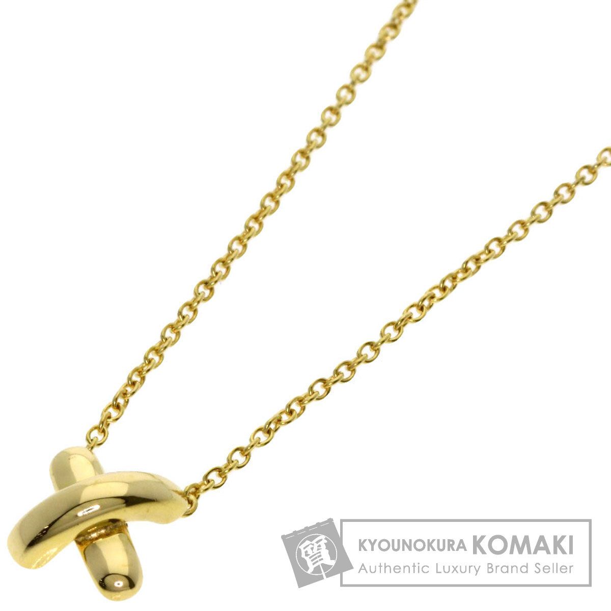 TIFFANY&Co. ティファニー クロスステッチ ネックレス K18YG レディース [中古]