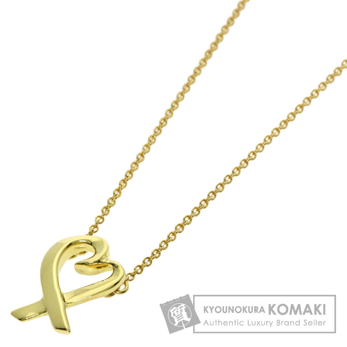 TIFFANY&Co. ティファニー ラビングハート ネックレス K18YG レディース [中古]
