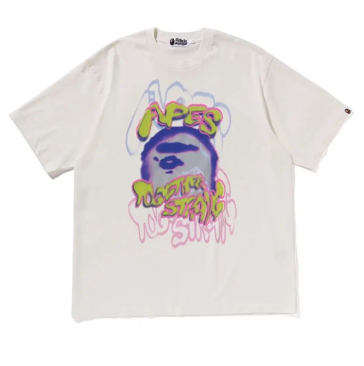 A BATHING APE アベイシングエイプ 半袖Tシャツ 白
