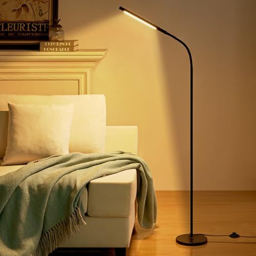 ☆新品☆Huakey Home フロアライト 北欧 LED フロアスタンド 間接照明12W スタンドライト 無段階調光調色 フロアランプ led 高さ調節可能な読書スタンド インテリア 照明 寝室/リビング/玄関/ベッドサイド おしゃれ 眩しくない＆目に優しい