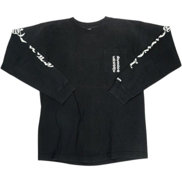 Size【M】 CHROME HEARTS クロム・ハーツ SCROLL L/S T-SHIRT BLACK ロンT オールド 黒 【中古品-良い】 30011109