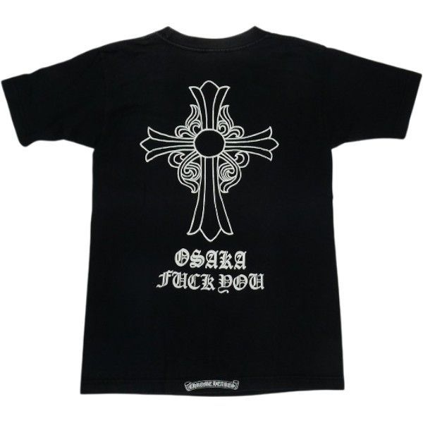 Size【S】 CHROME HEARTS クロム・ハーツ FLORAL CROSS S/S TEE OSAKA EXCLUSIVE FUCK YOU BLACK 大阪限定Tシャツ オールド 黒 【中古品-良い】 30011110