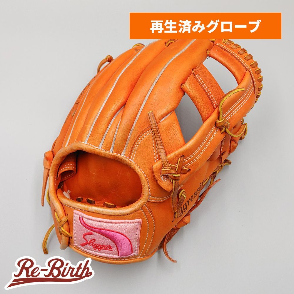 【クリーニング済み 】 スラッガー 軟式グローブ / 内野手用 型付け済み (slugger グラブ)[WE1650]