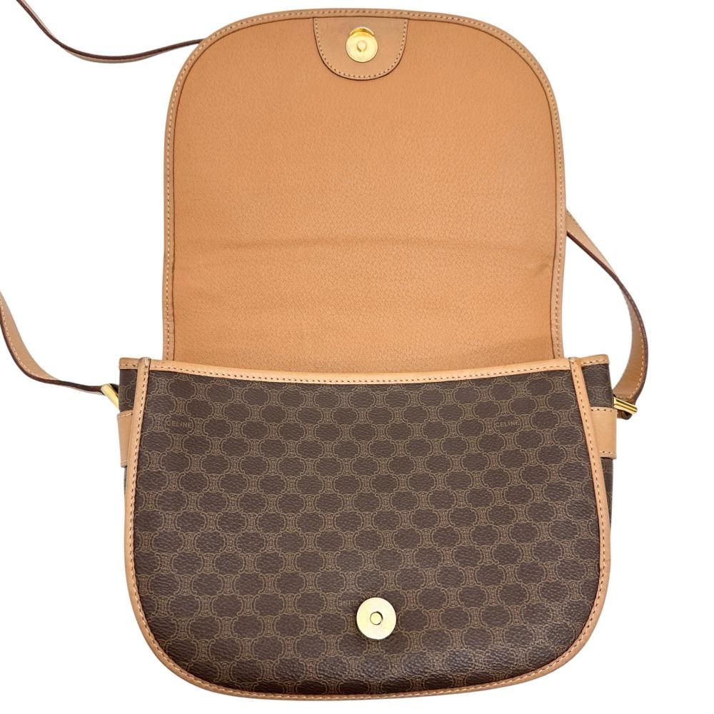 CELINE/セリーヌ】ショルダーバッグ PVCコーティングキャンバス/レザー