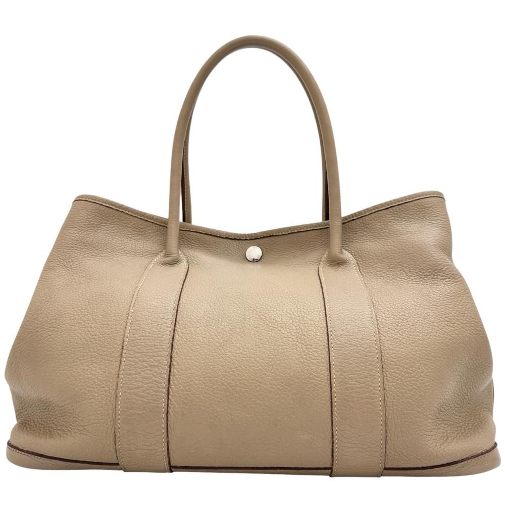 【HERMES/エルメス】ハンドバッグ 2008年製 ネゴンダ ベージュレザー/シルバー金具 レディース 【中古】【真子質店】【BL】