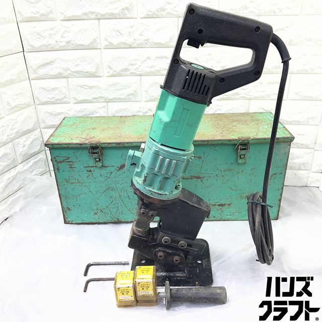 ▽【中古】亀倉 AP-O 油圧パンチャー ポートパンチャー替刃2個 六角レンチ付 カメクラ【山口下関店】