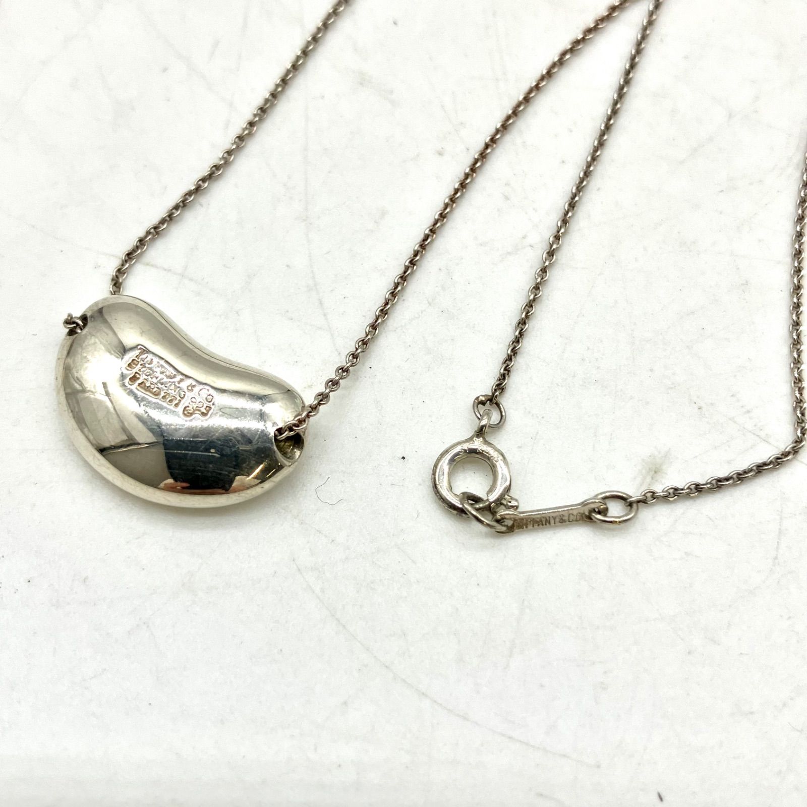TB652【お買い得】TIFFANY & Co. ネックレス エルサ・ペレッティ ビーン SV925 8.1g