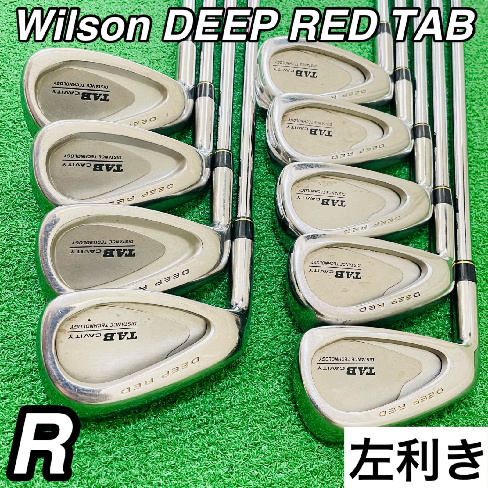 189 Wilson DEEP RED TAB ウィルソン レフティ 左利き アイアン9本