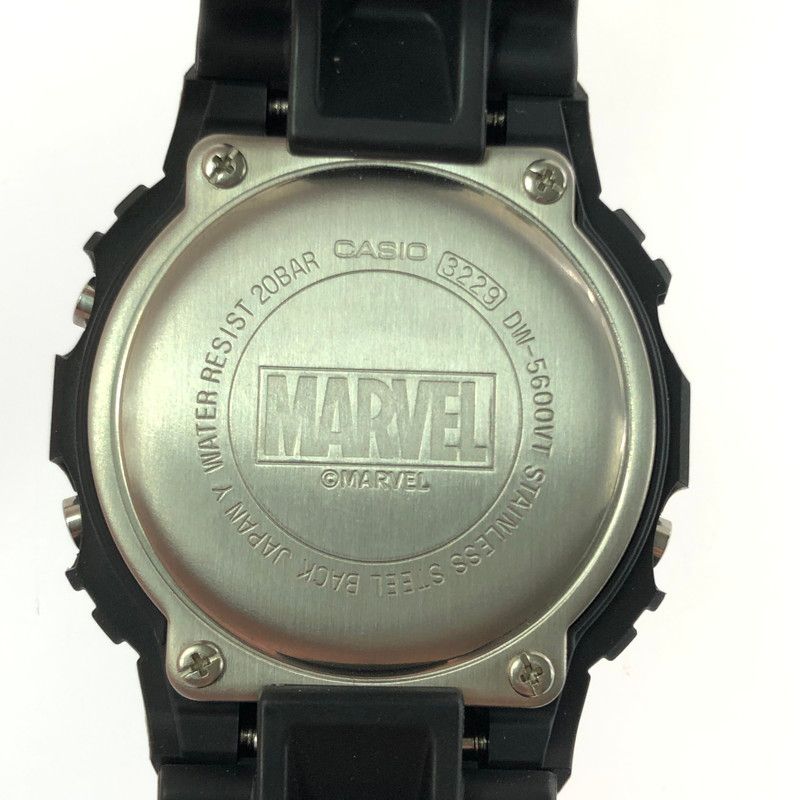 中古品】 G-SHOCK ジーショック × MARVEL マーベル コラボ DW-5600VT 