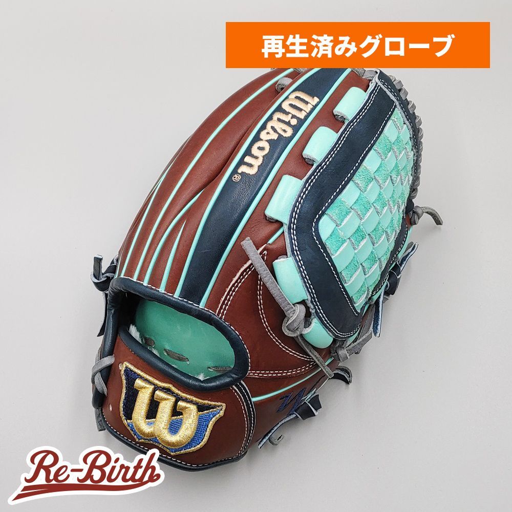 【クリーニング済み 】 ウイルソン 軟式グローブ / 内野手用 型付け済み (Wilson グラブ)[WE1694]
