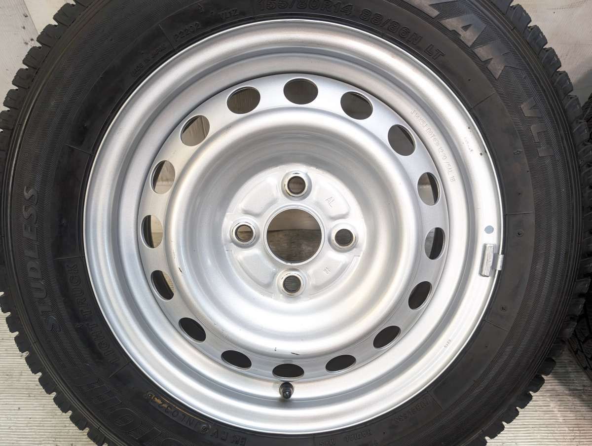 155/80R14 88/86N LT ブリヂストン ブリザック VL1 トヨタ純正 AL 14x5