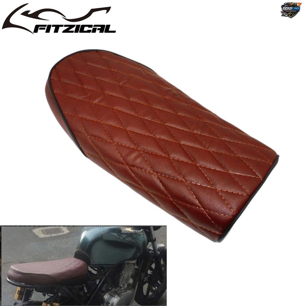 ユニバーサルモーターサイクルカフェレーサーシートビンテージサドルフラットパンレトロシートホンダCL CB500 CB550 CB750カワサキヤマハ用